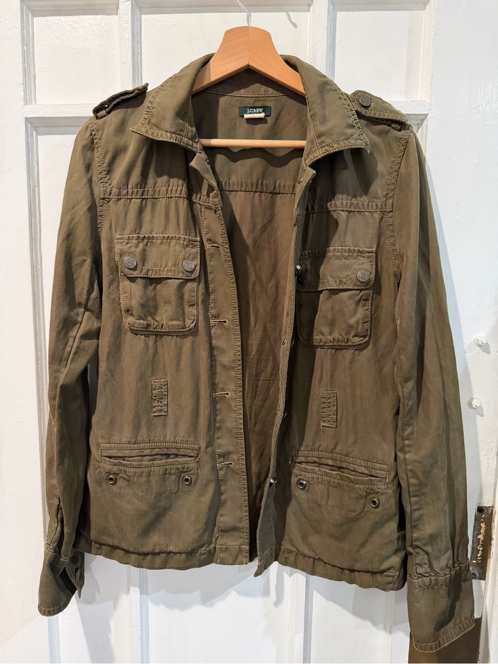 J. Crew Olive Green Military Field Jacket